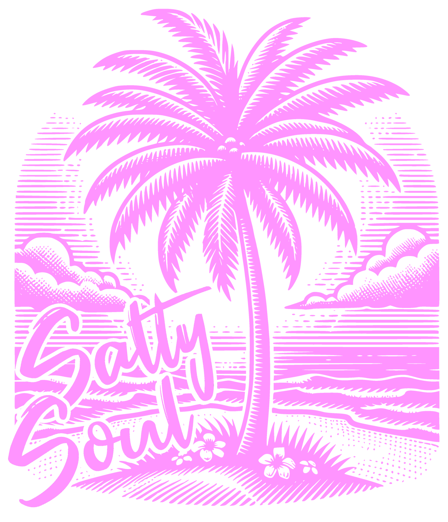 Salty Soul - Pink - DTF Transfer