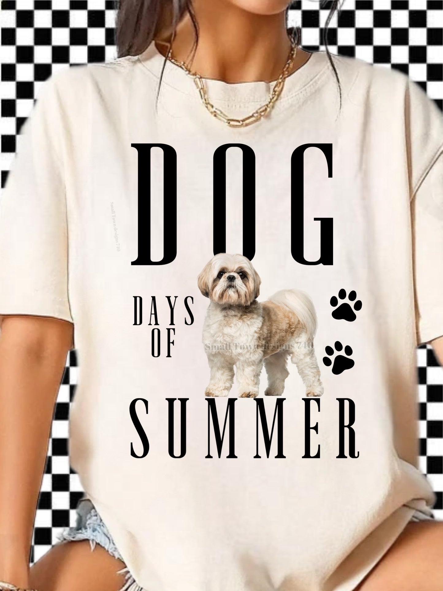 Dog Days of Summer - DTF Transfer (multiple breeds to choose from)