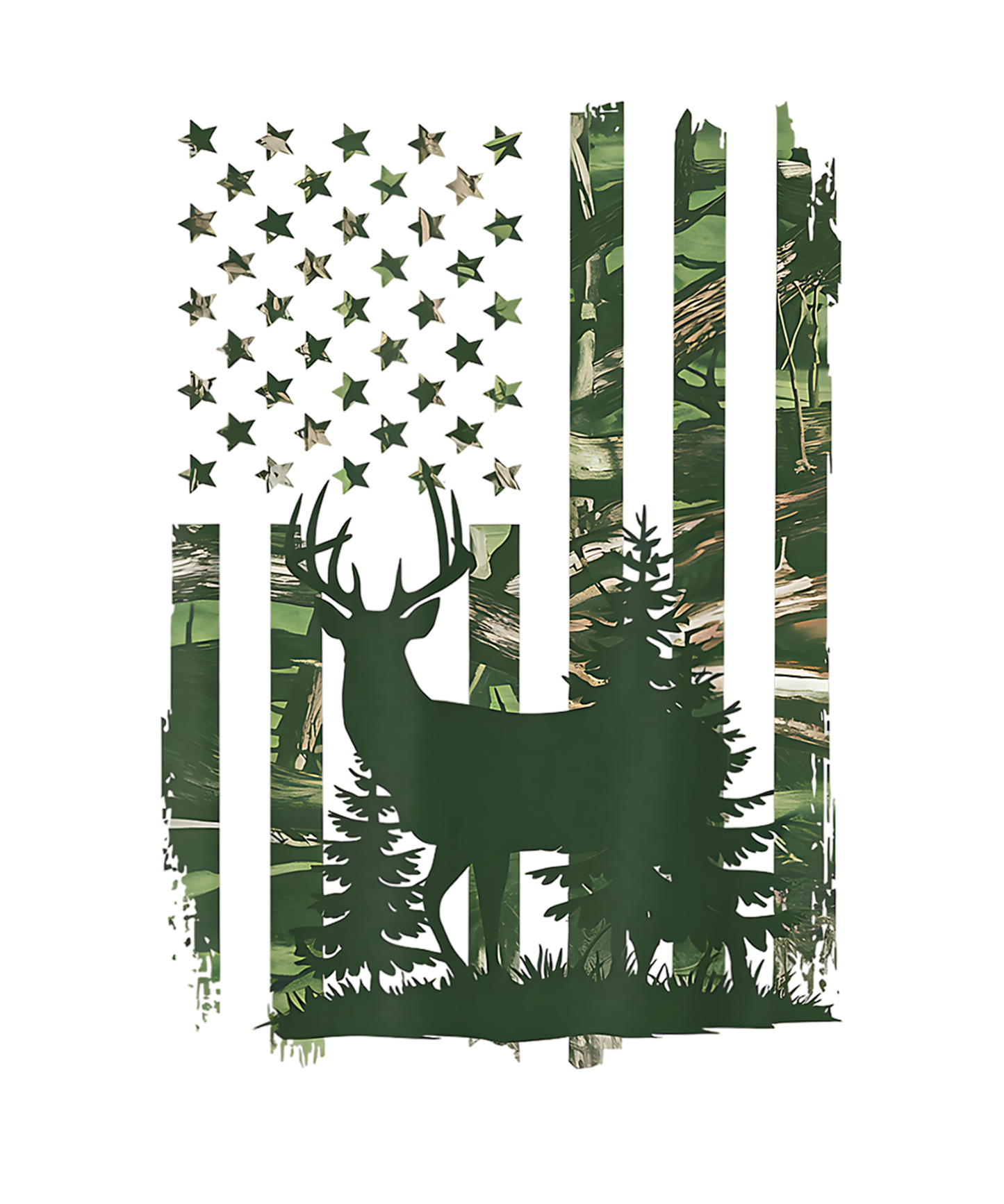 American Flag - Hunting - Deer