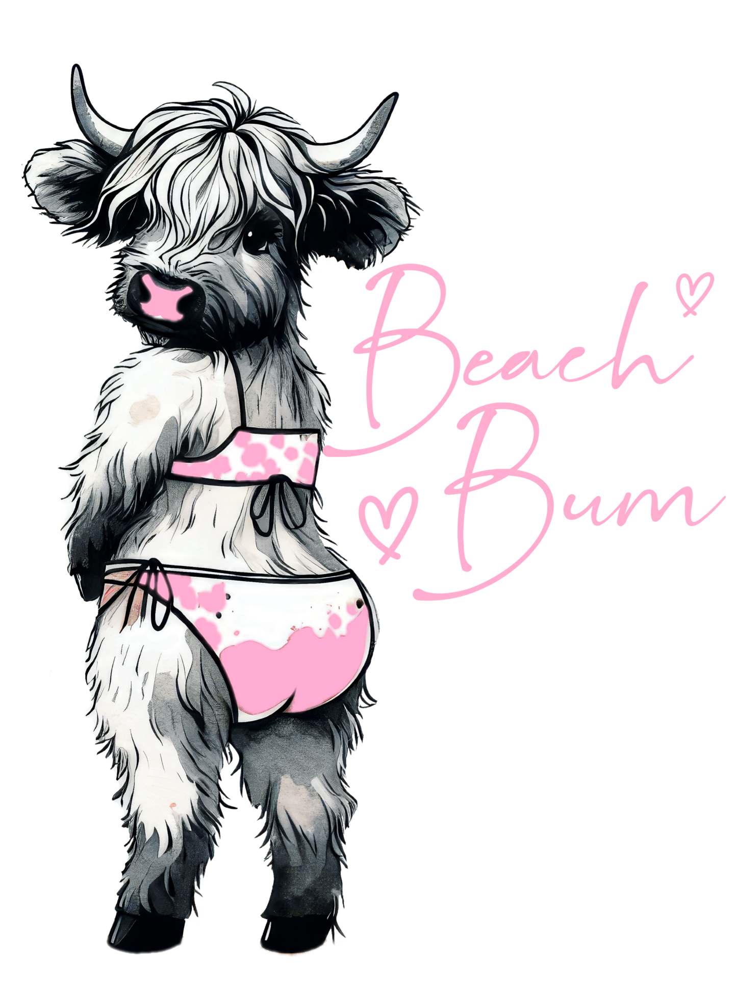 Beach Bum - Highland Cow