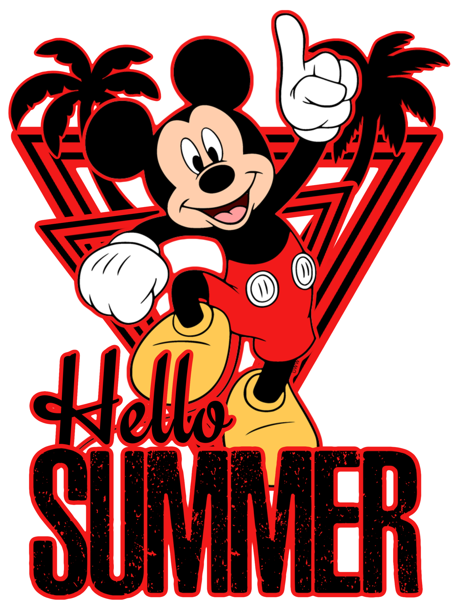 Hello Summer - Mickey - Red