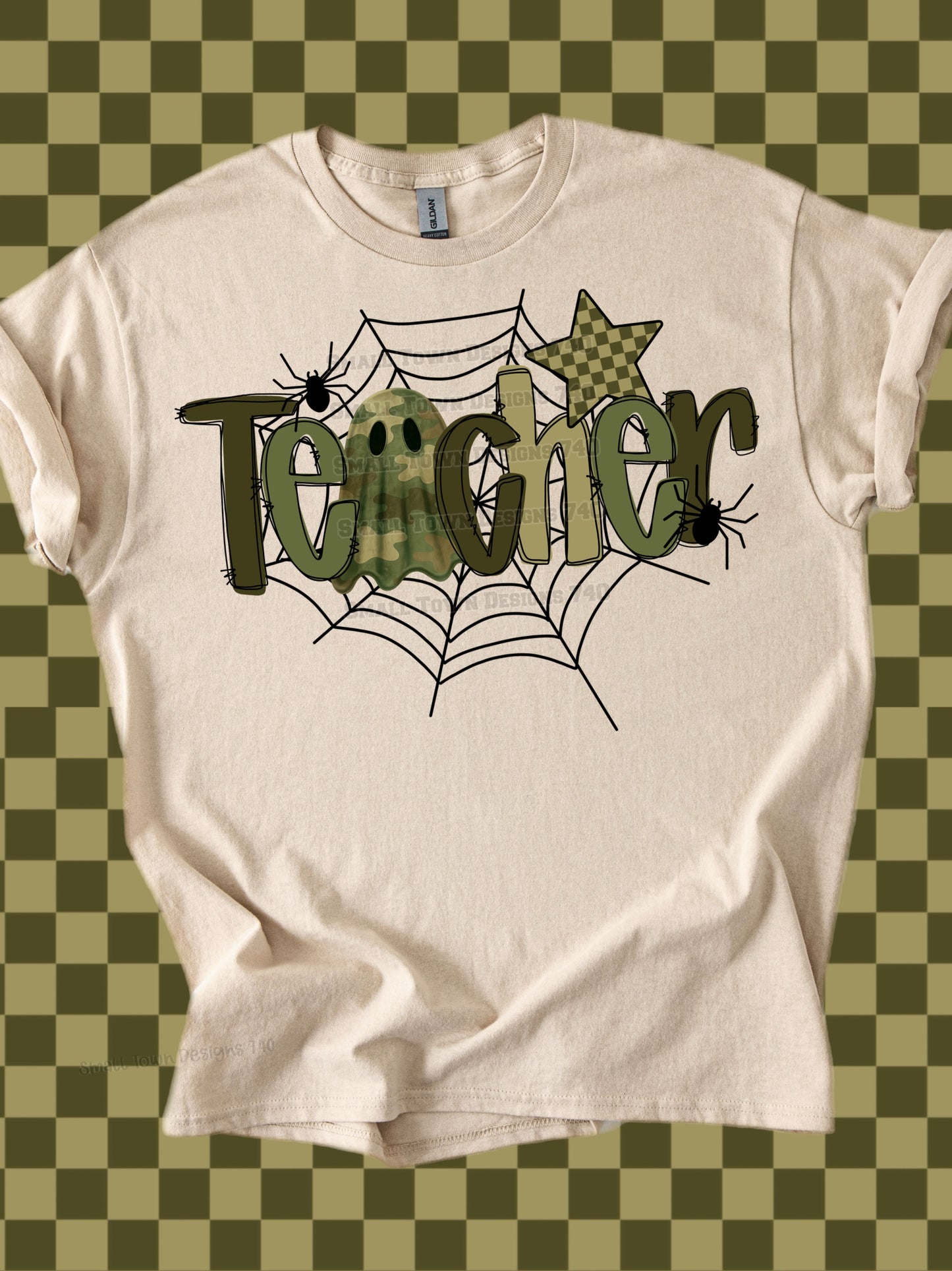 Green Halloween Ghost - Grades / School Roles