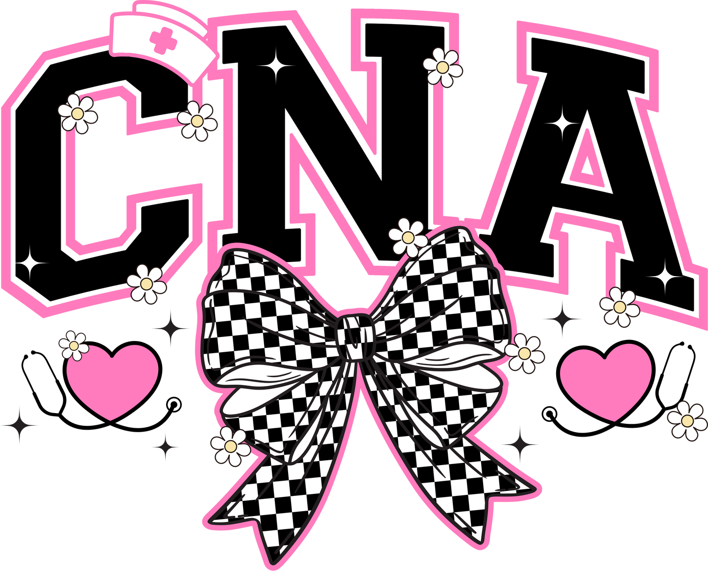 CNA Checkered Bow