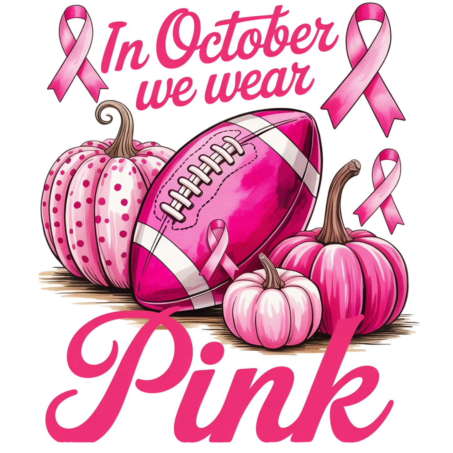 In October We Wear Pink Football, Breast Cancer Awareness