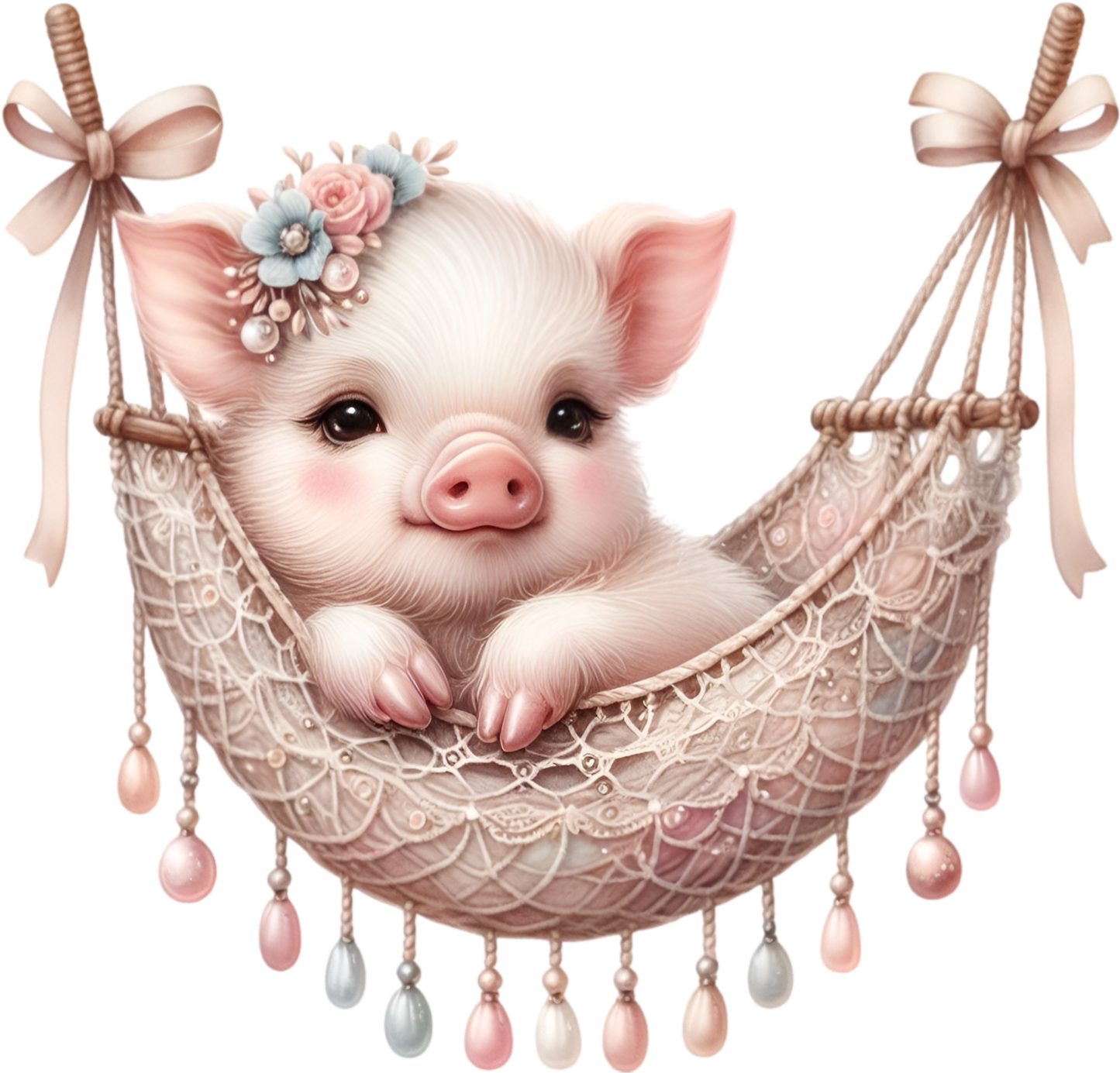 Piglet in a Hammock