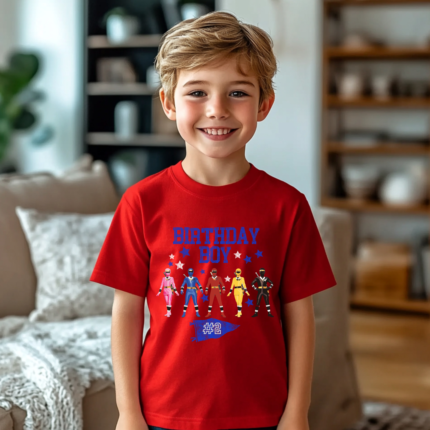 Power Rangers Birthday Boy - 2 years