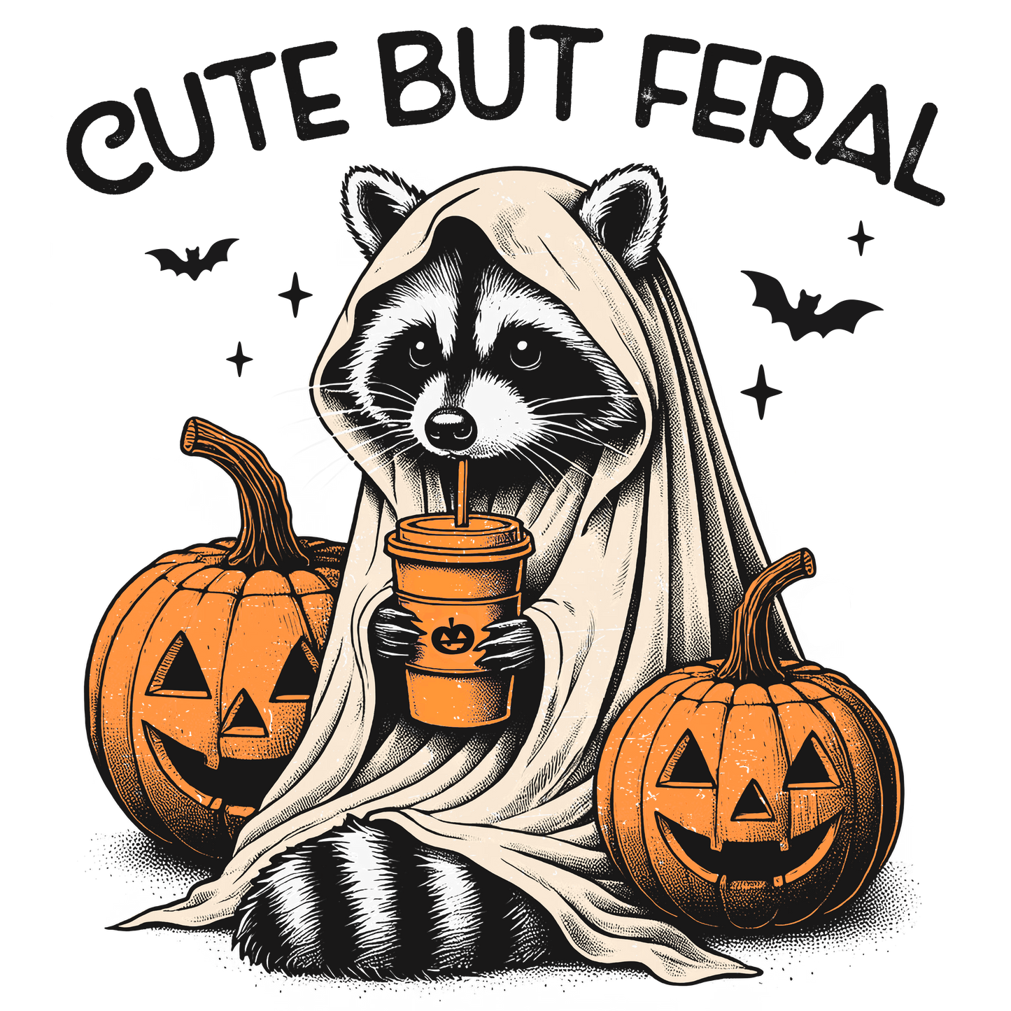 Cute But Feral Ghost Racoon