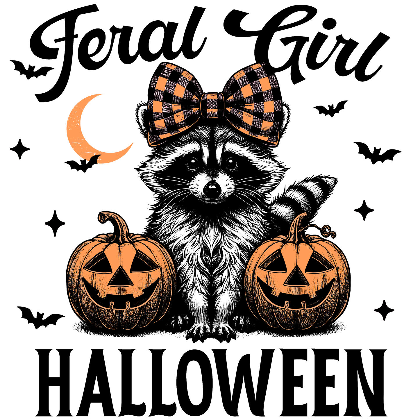 Feral Girl Halloween Racoon