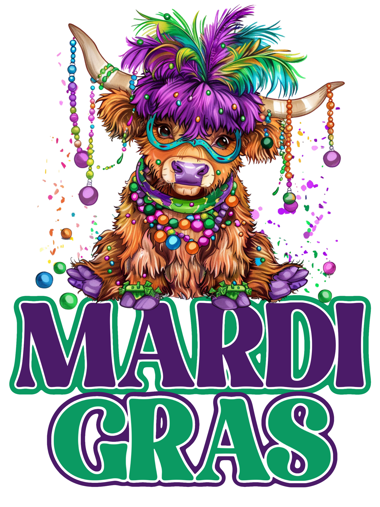 Mardi Gras Cow
