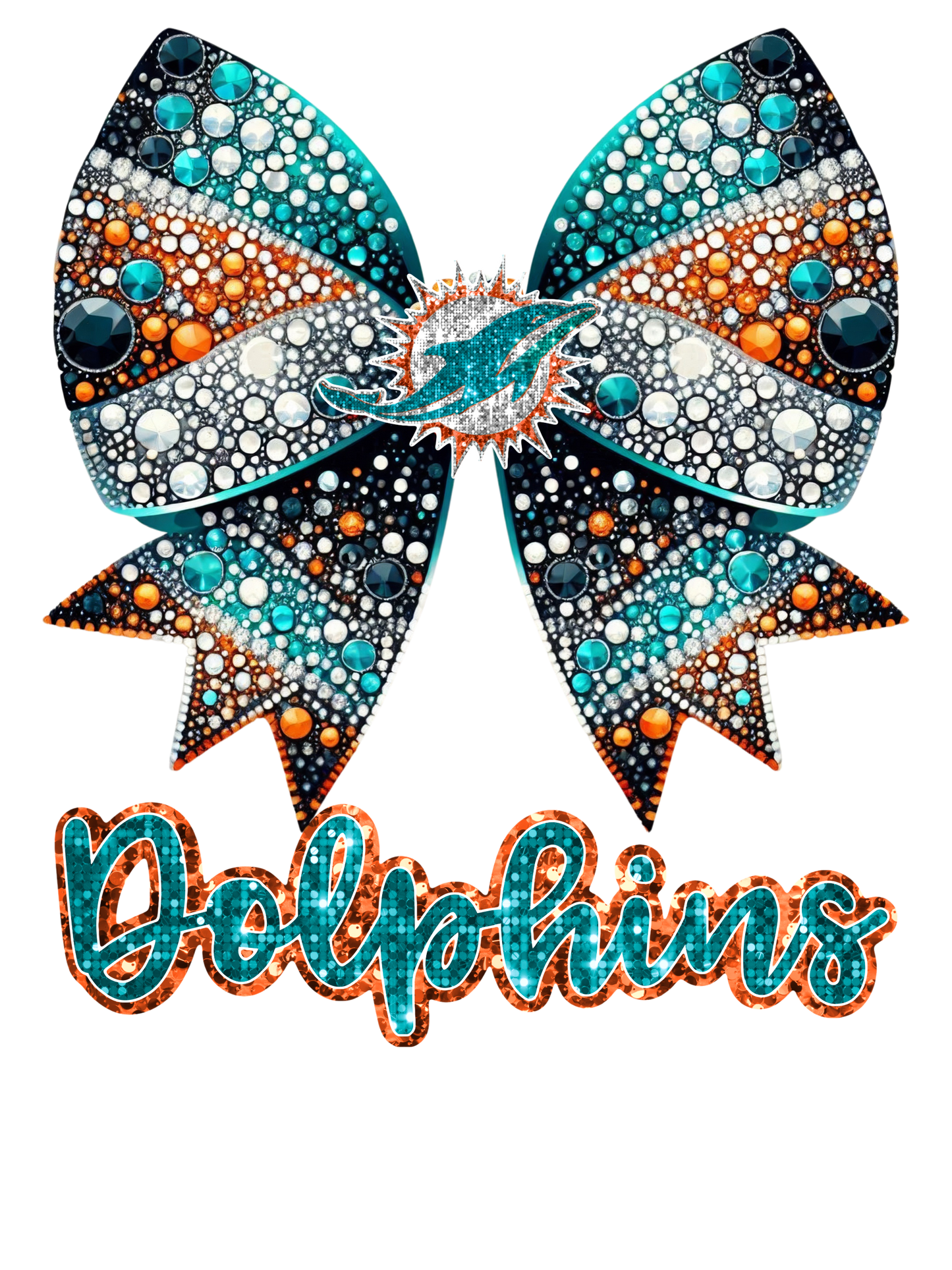 Dolphins Bow - Bling