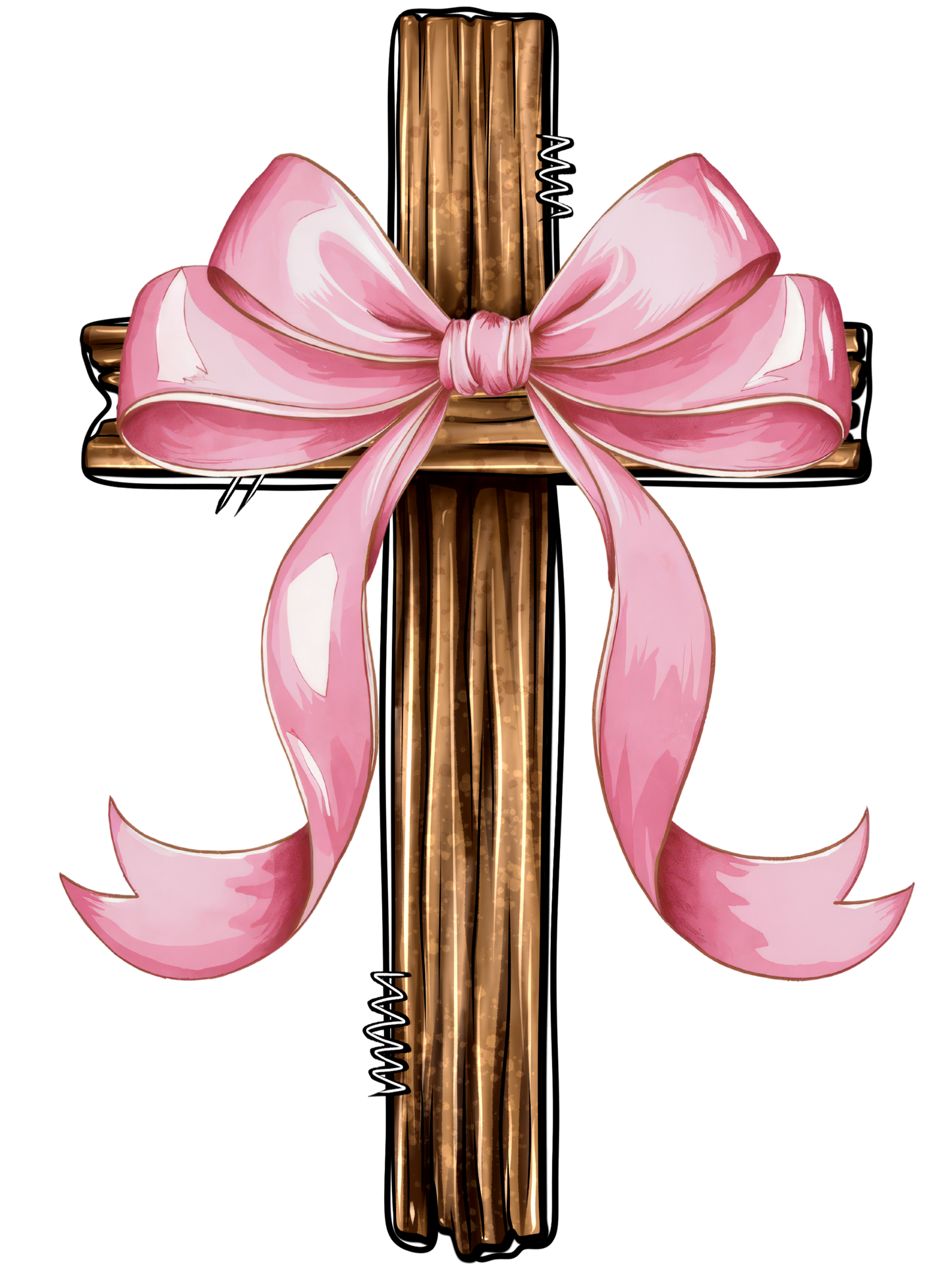 Pink Bow Cross