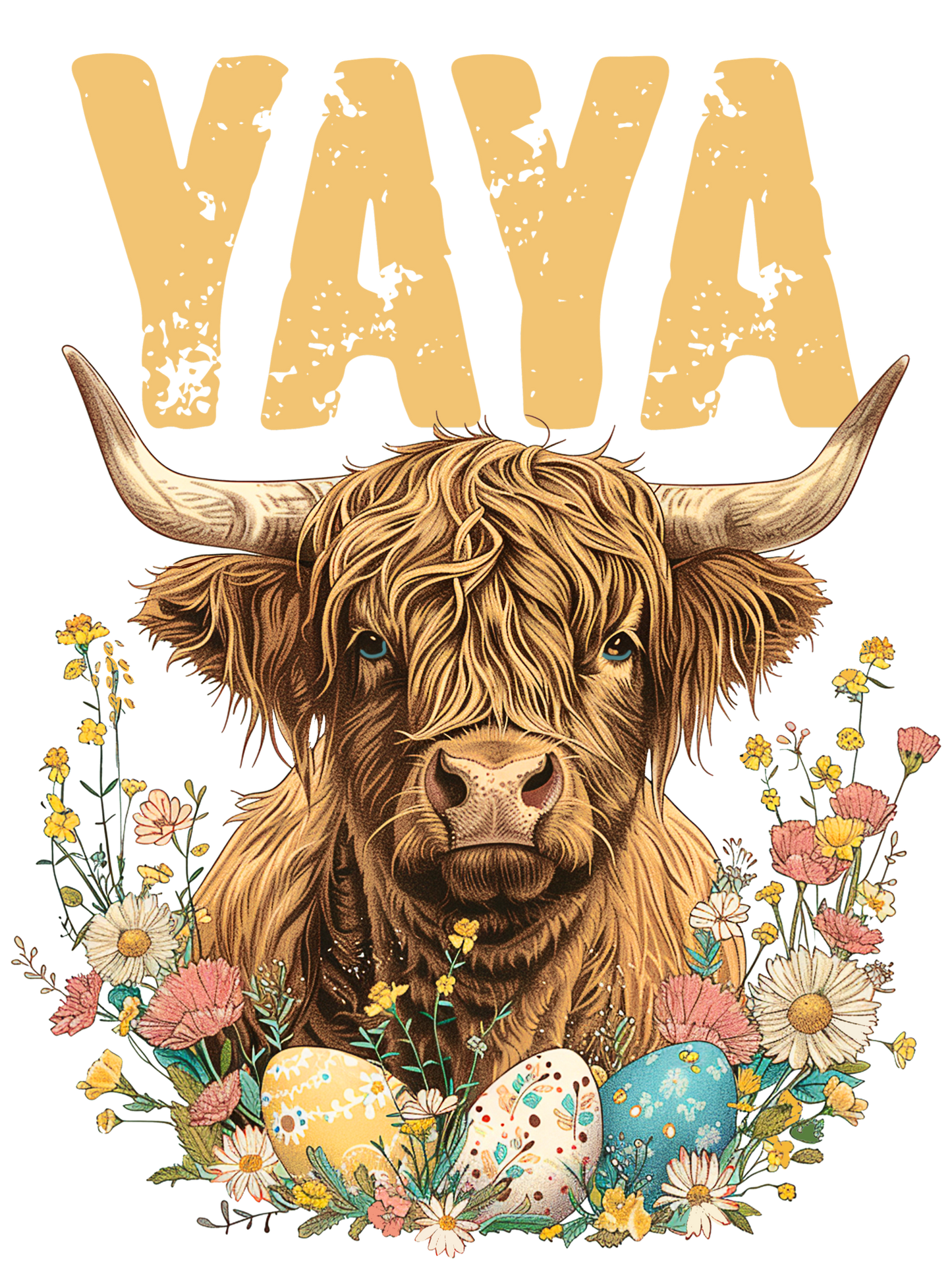 Cow - Easter - Auntie, Bonus Mama, Gigi, Lolli, Mama, Mimi, Nana, Yaya