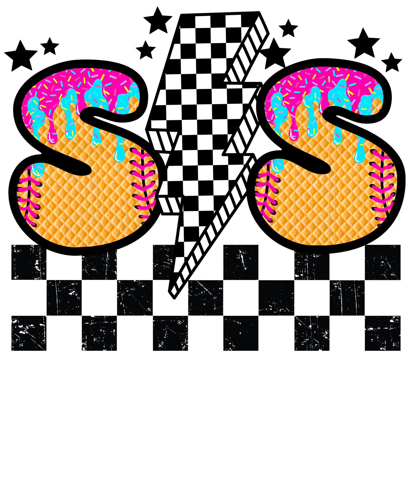 Softball Drip - Aunt, Bonus Mama, Mimi, Gigi, Mama, Mamaw, Mimi, Nana, Sis