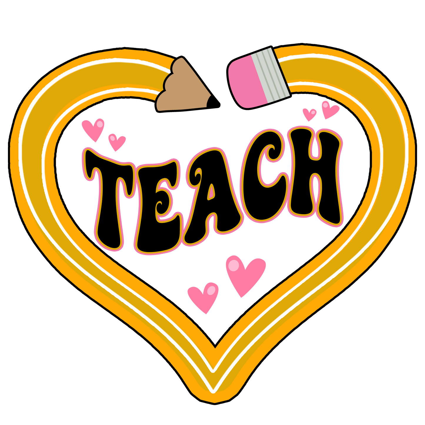 Teach - Pencil Heart