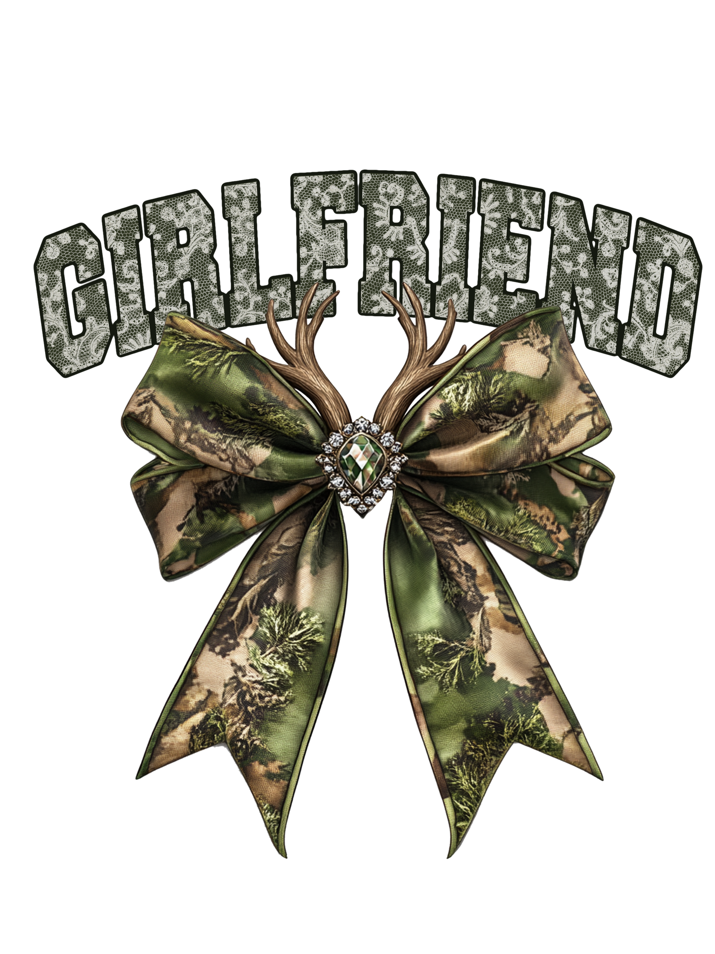 Camo Bow - Antlers - Girlfriend