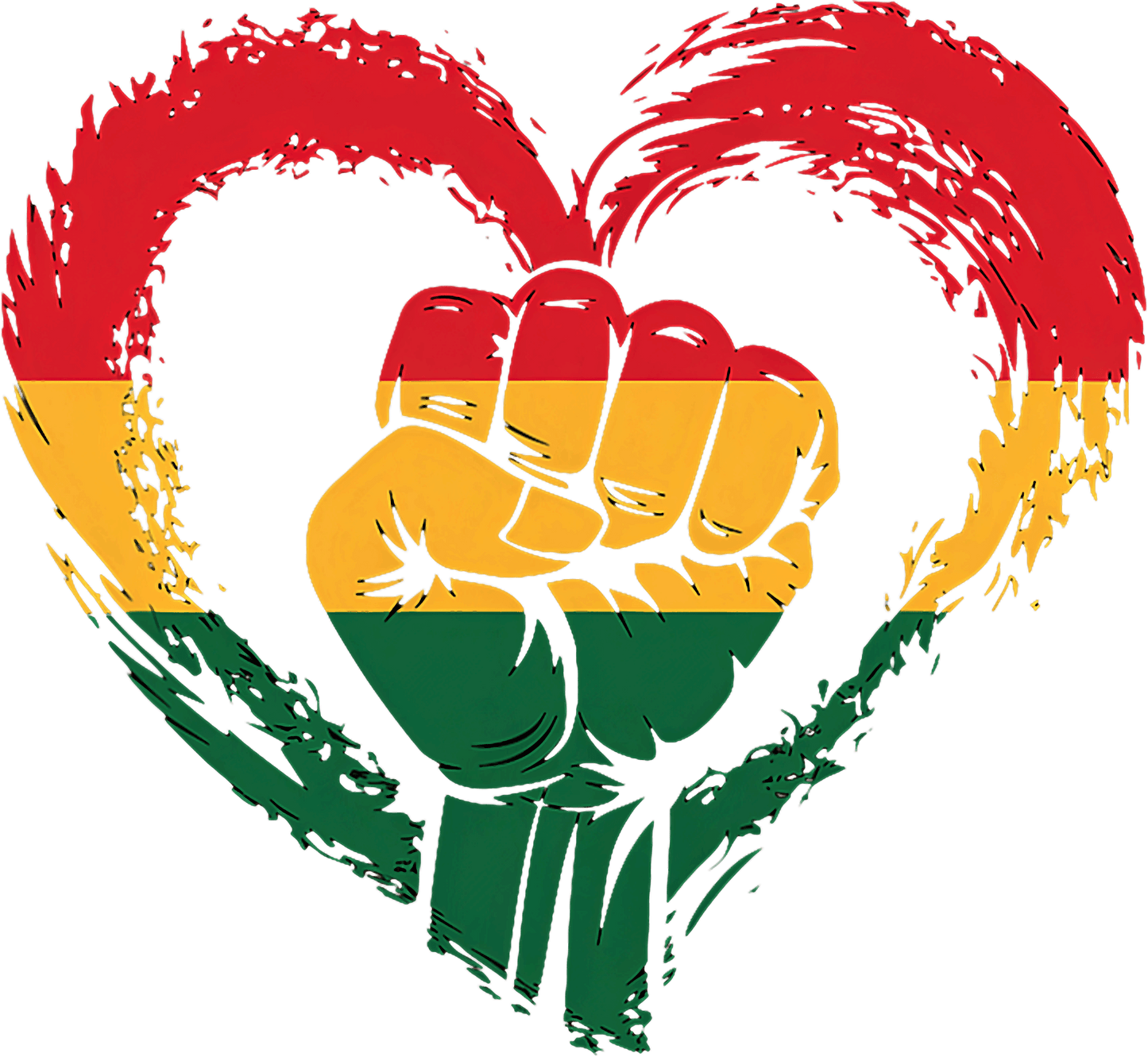 Heart - Juneteenth - DTF Transfer
