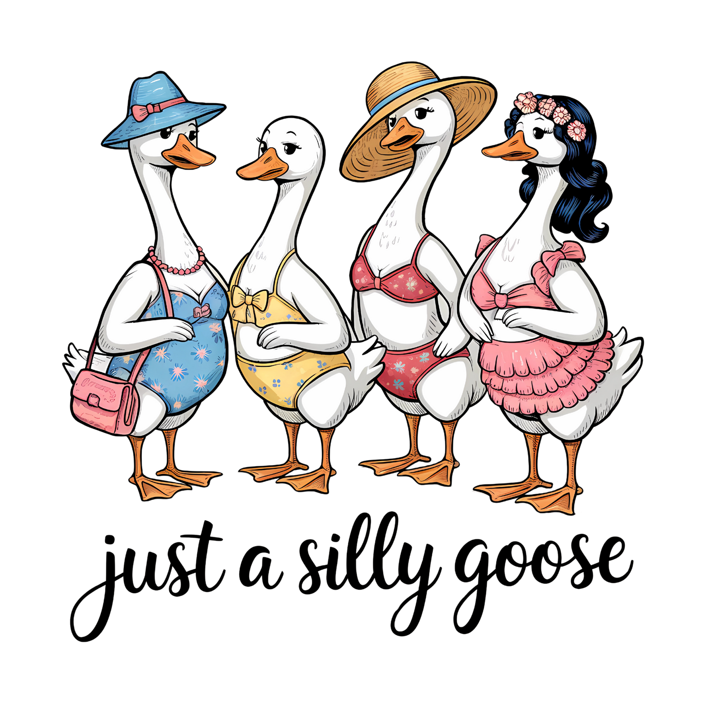 Just A Silly Goose Bikini - DTF Transfer