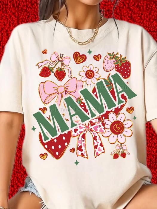 Strawberry Mama - DTF Transfer