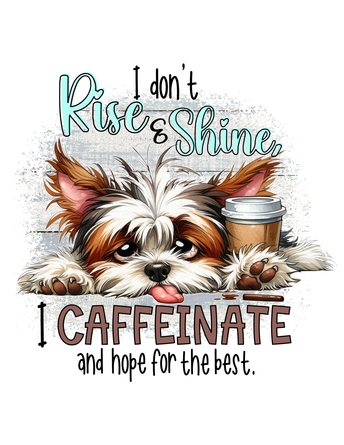 I Don't Rise & Shine - DTF Transfer