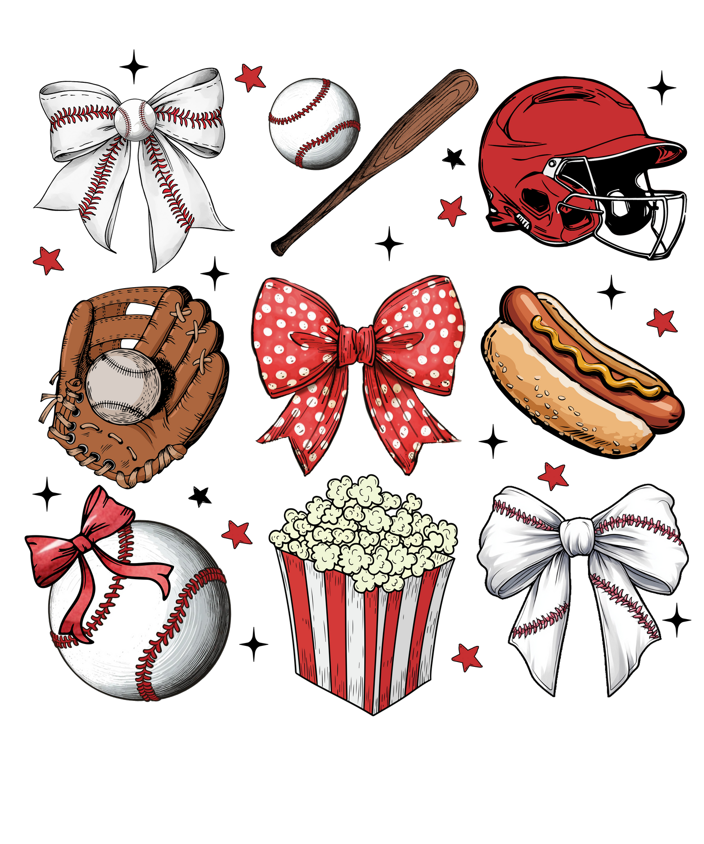Baseball Collage - DTF Transfer