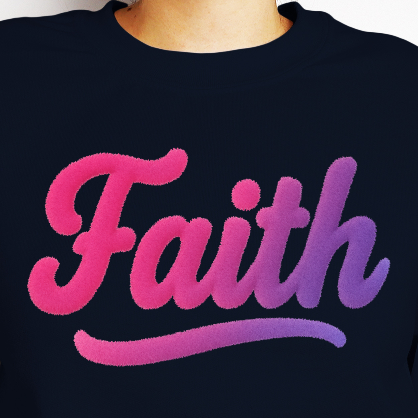 Pink and Purple Fuzzy Faith