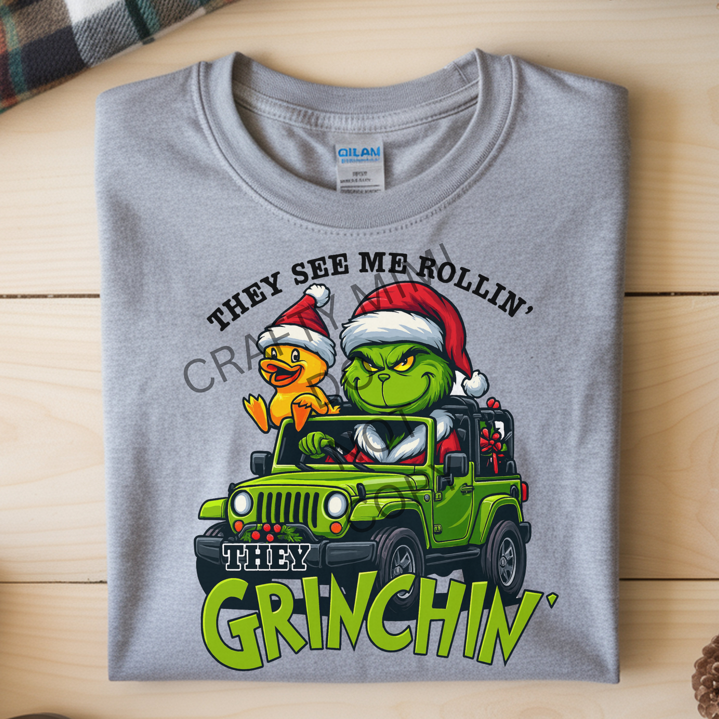 Grinch Jeep They See Me Rollin'