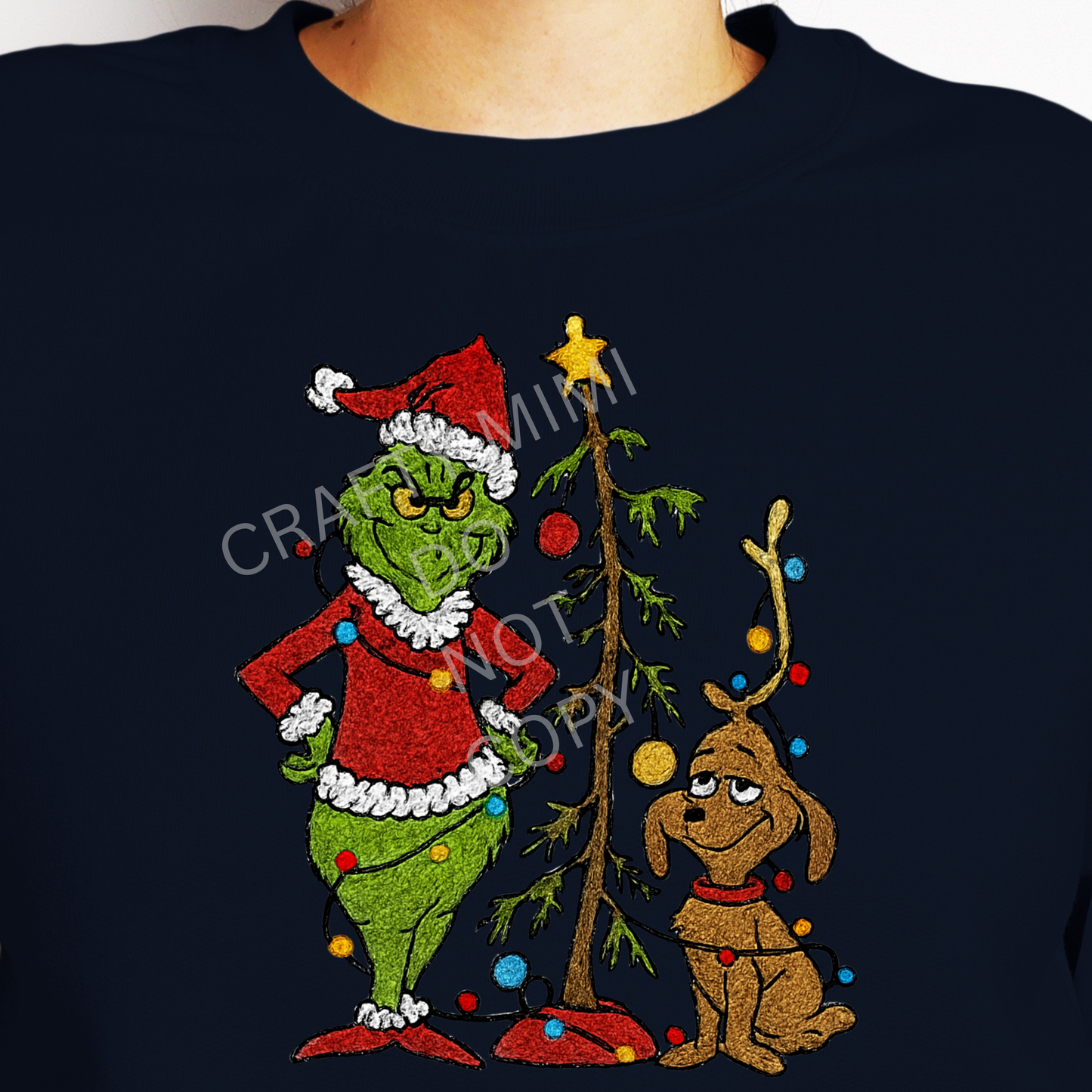 Grinch Christmas Tree & Dog