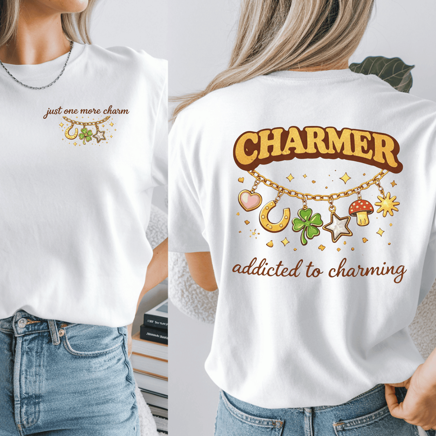 Charmer DTF Shirt Transfer – Addicted to Charming Graphic | Ready to Press Heat Transfer