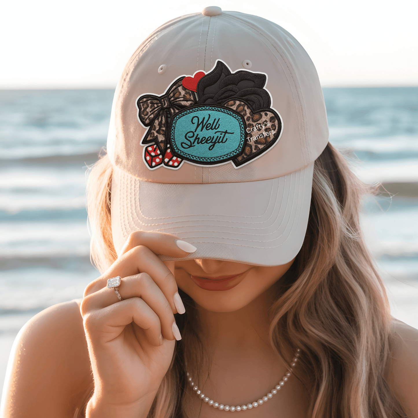 Well Sheeyit DTF Transfer | Funny Western Cowgirl Shirt Transfer | Leopard Bow Country Humor DTF Design