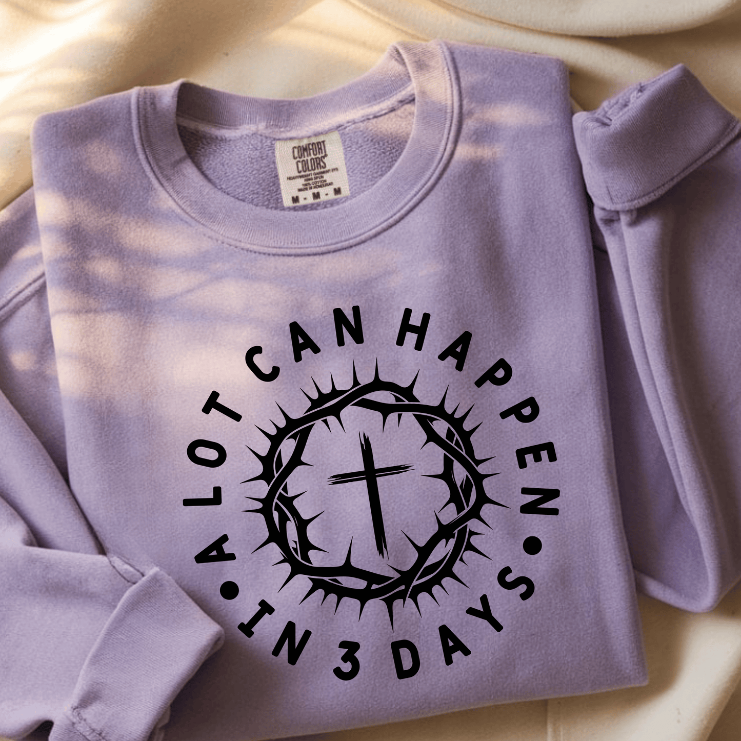 3 Days DTF Transfer – Christian Easter Faith Design – He Died He Rose Inspirational Spring Shirt Graphic