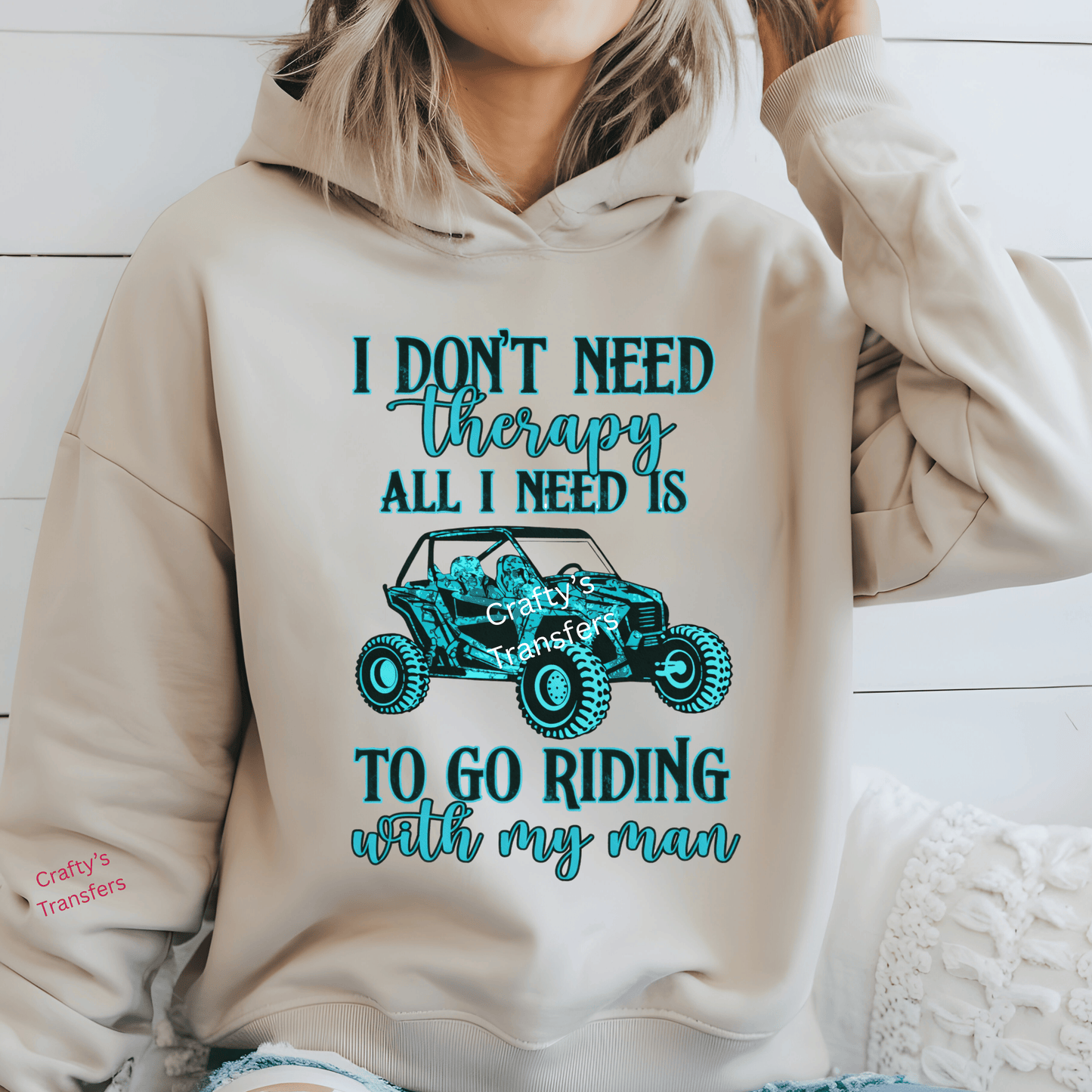 I Don’t Need Therapy DTF Transfer – Side by Side Riding Shirt Design – UTV Off Road Graphic Heat Press Transfer