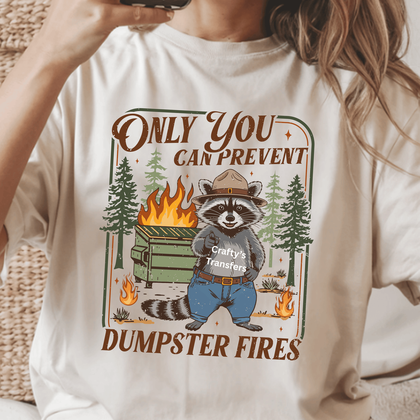 Funny Dumpster Raccoon | Only You Can Prevent Dumpster Fires
