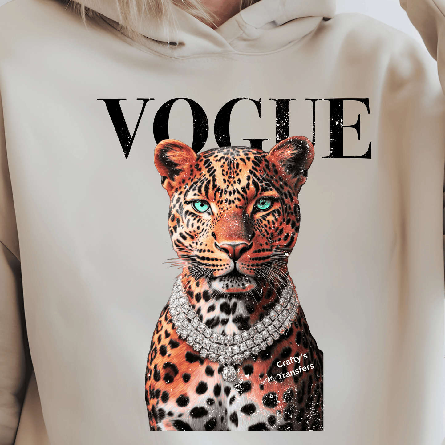 Leopard Magazine | Fashion Leopard Graphic | Glam Leopard | Trendy Fashion DTF Transfer