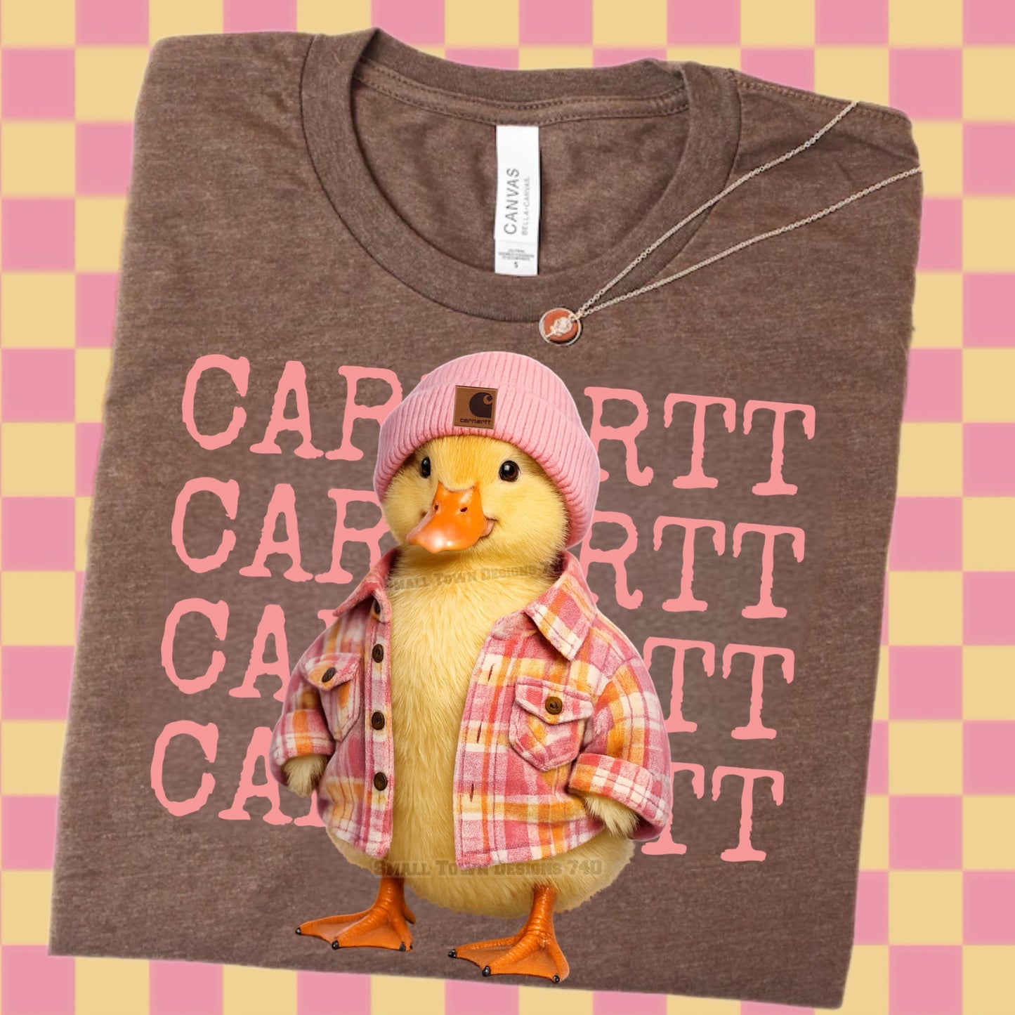 Cute Duck Cattle DTF Transfer | Funny Farm Duck Graphic Tee | Country Boutique Heat Press Shirt Transfer