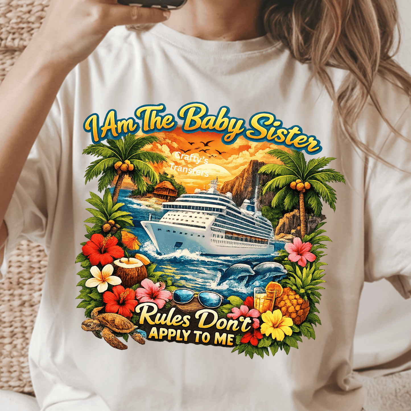 Sister Cruise Shirts - Oldest, Middle, Baby