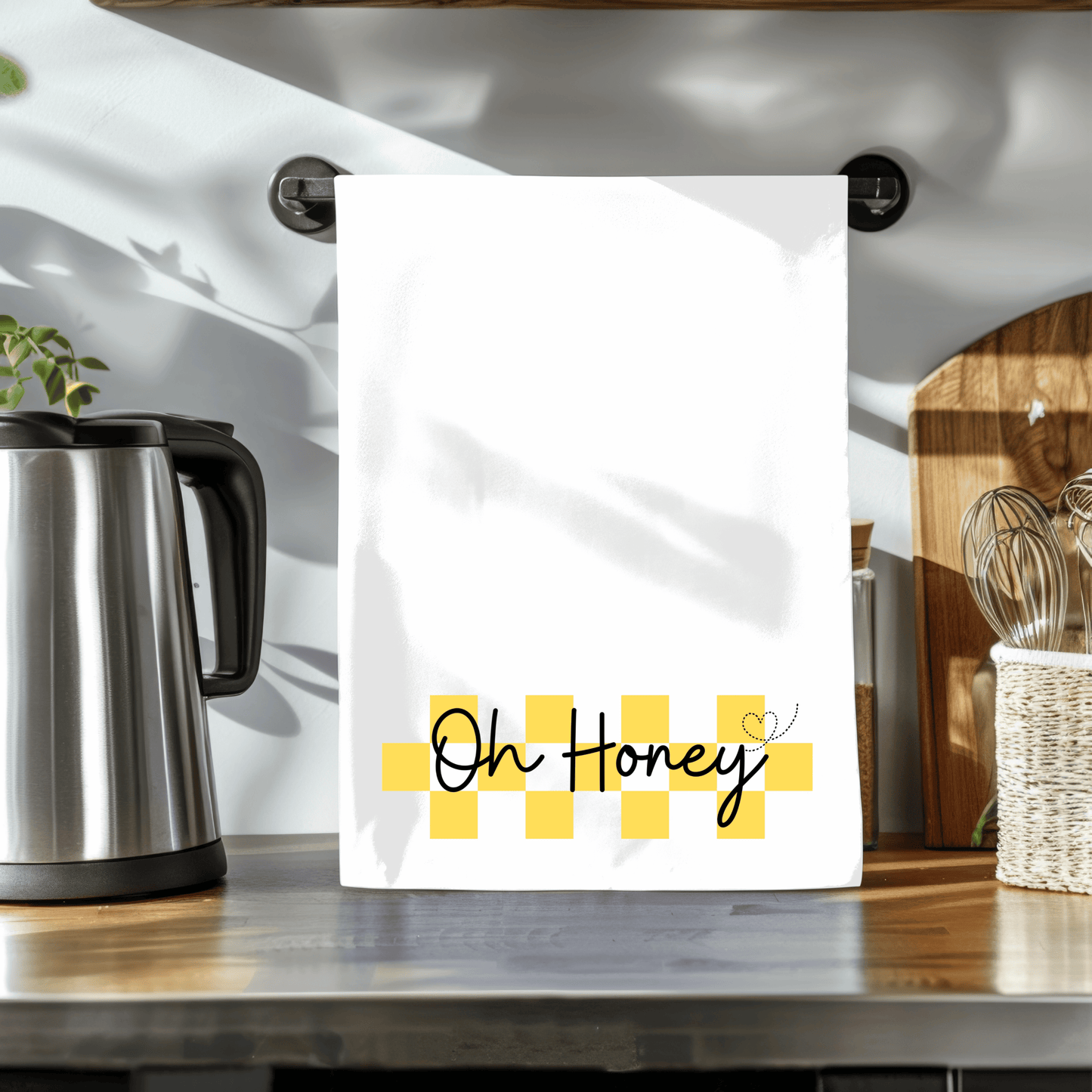 Oh Honey DTF Transfer | Cute Bee Inspired Heat Transfer | Trendy Farmhouse Graphic Ready to Press