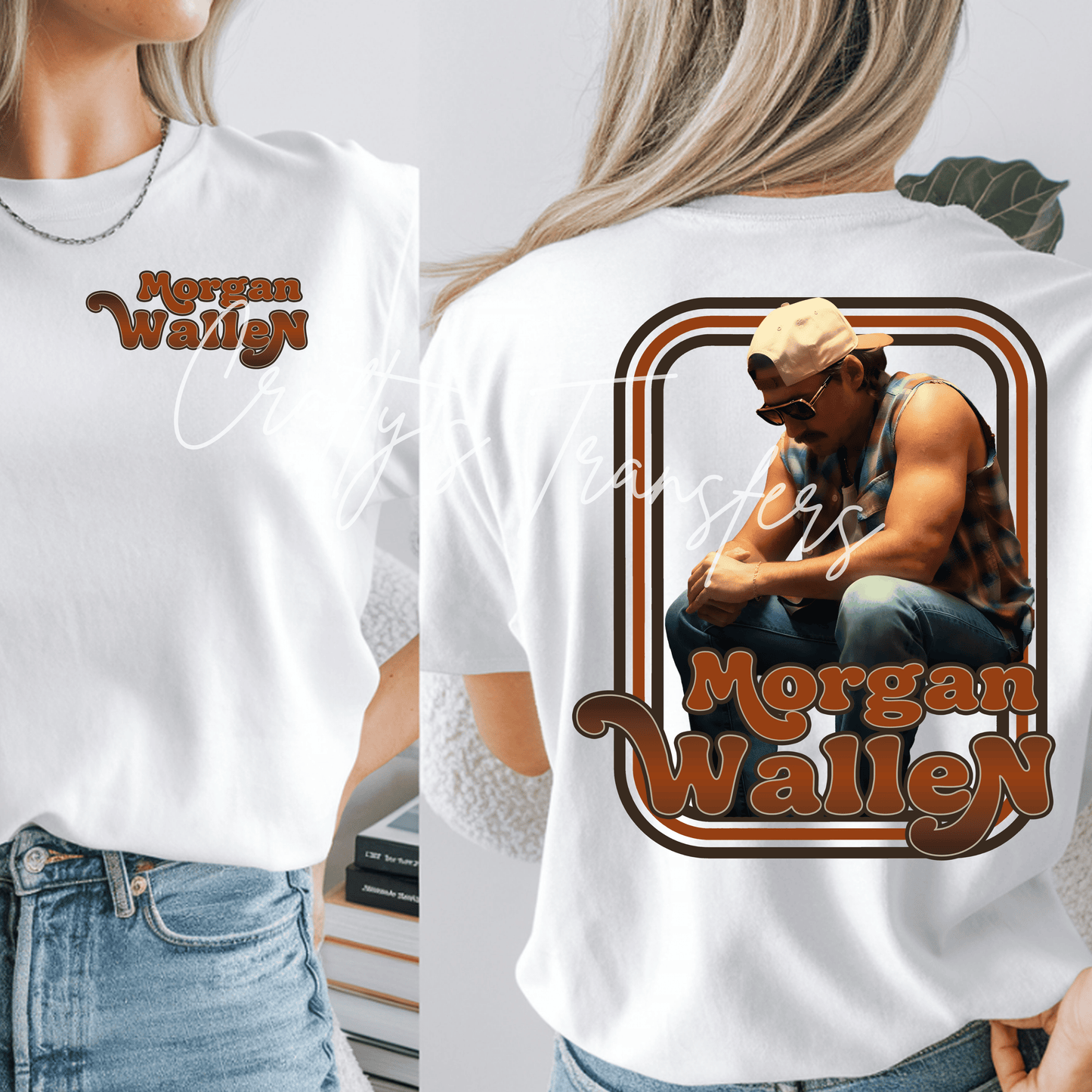Morgan Wallen Inspired DTF Transfer | Retro Country Western Graphic | Nashville Concert Shirt Transfer