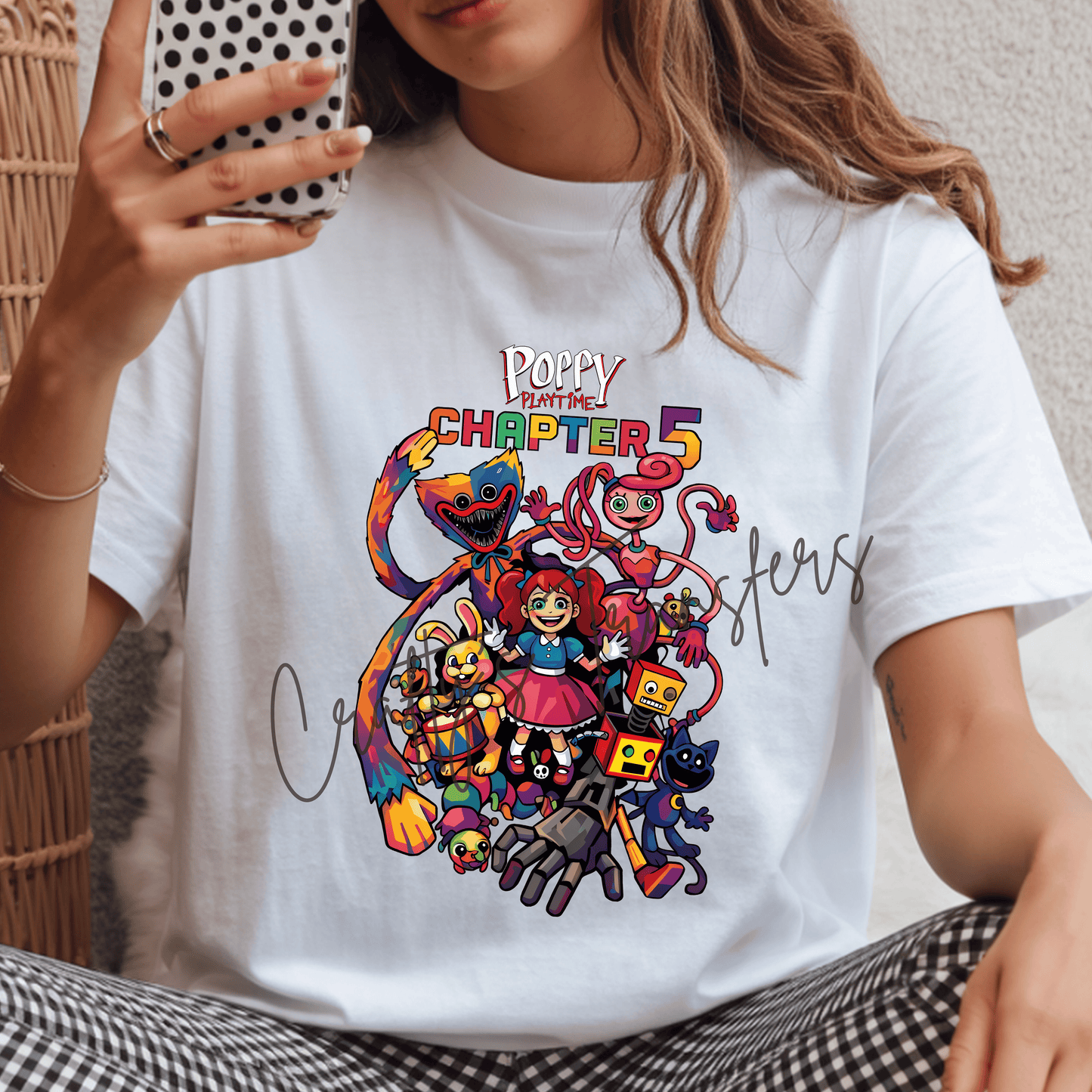 Poppy Playtime Chapter 5 DTF Transfer | Horror Game Character Shirt Transfer | Gamer Graphic Tee Design