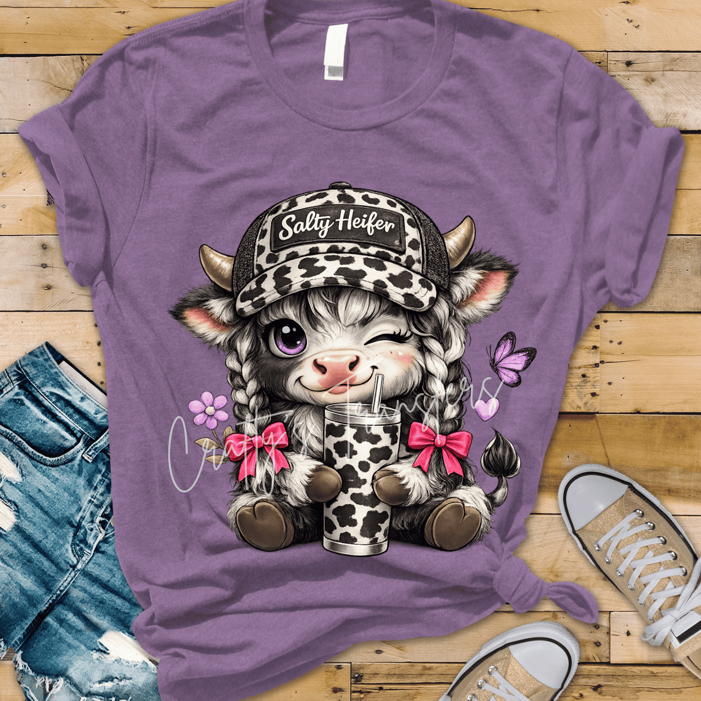 Salty Heifer Highland Cow - Cow Print