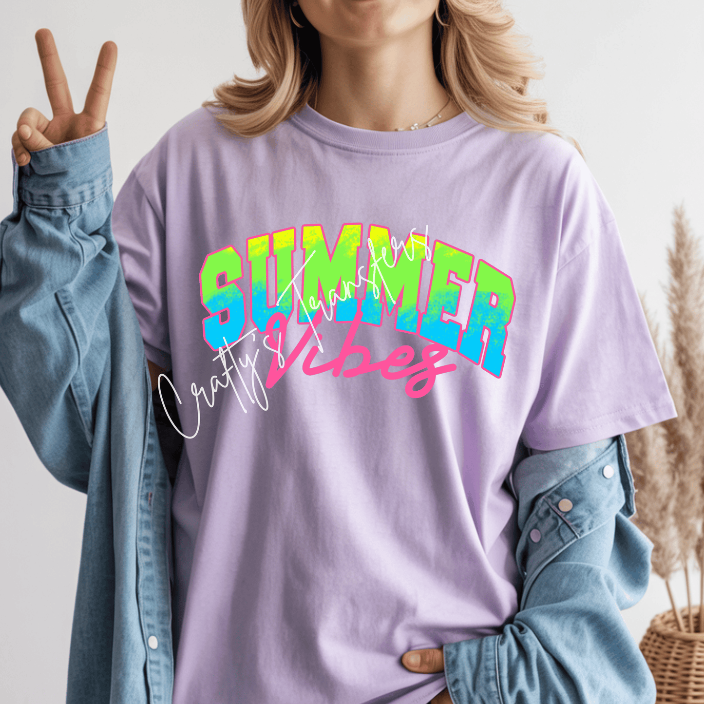 Summer Vibes Neon Letters