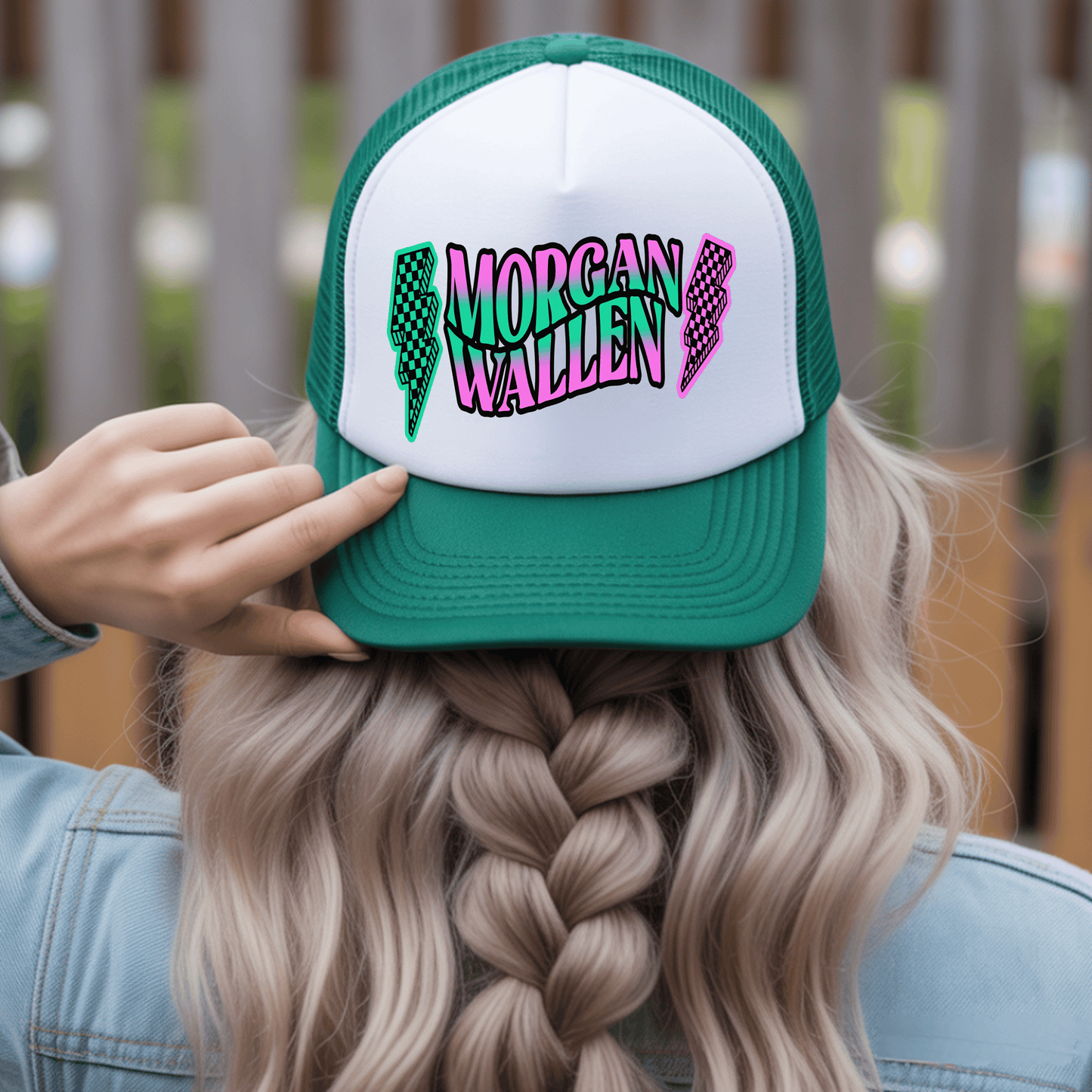 Retro Neon Country Singer Wallen Inspired DTF Transfer | Western Concert Style Front & Back Heat Transfer