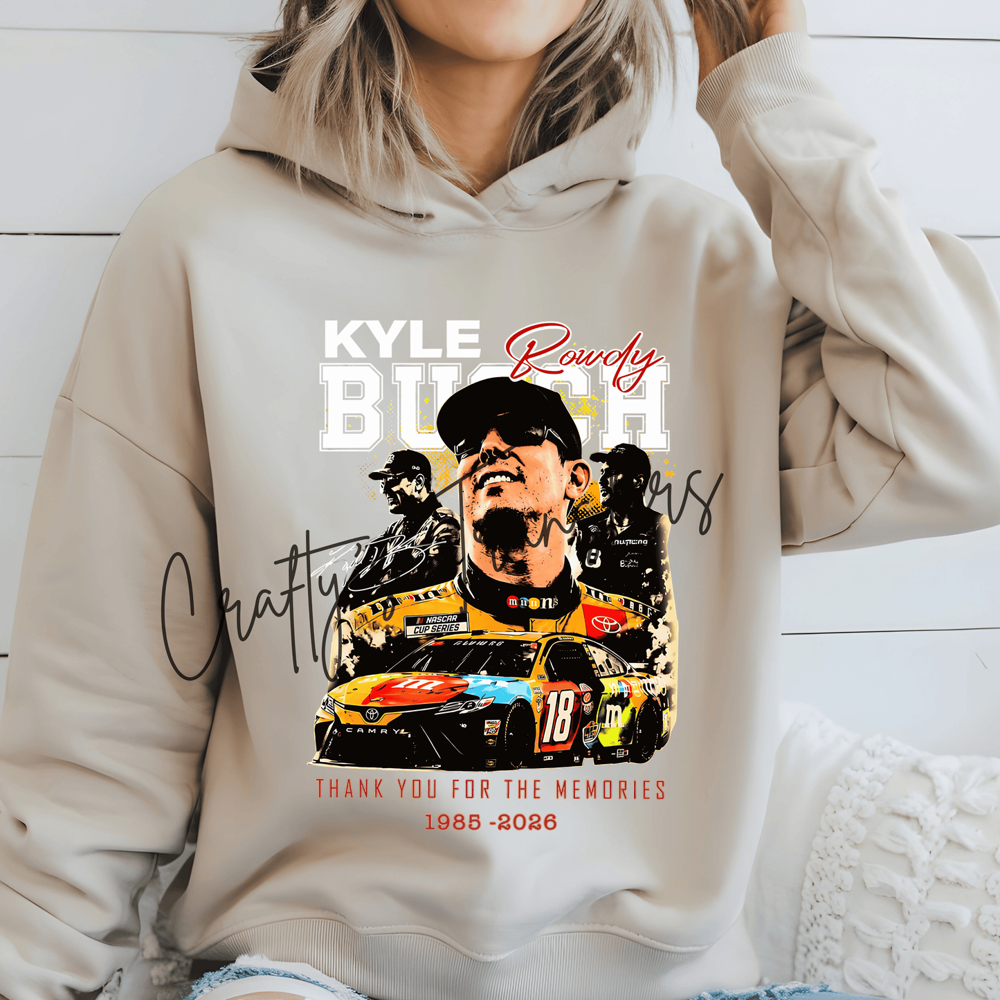 Kyle Busch Thank You For The Memories DTF Transfer | Forever Rowdy Racing Tribute Graphic Transfer