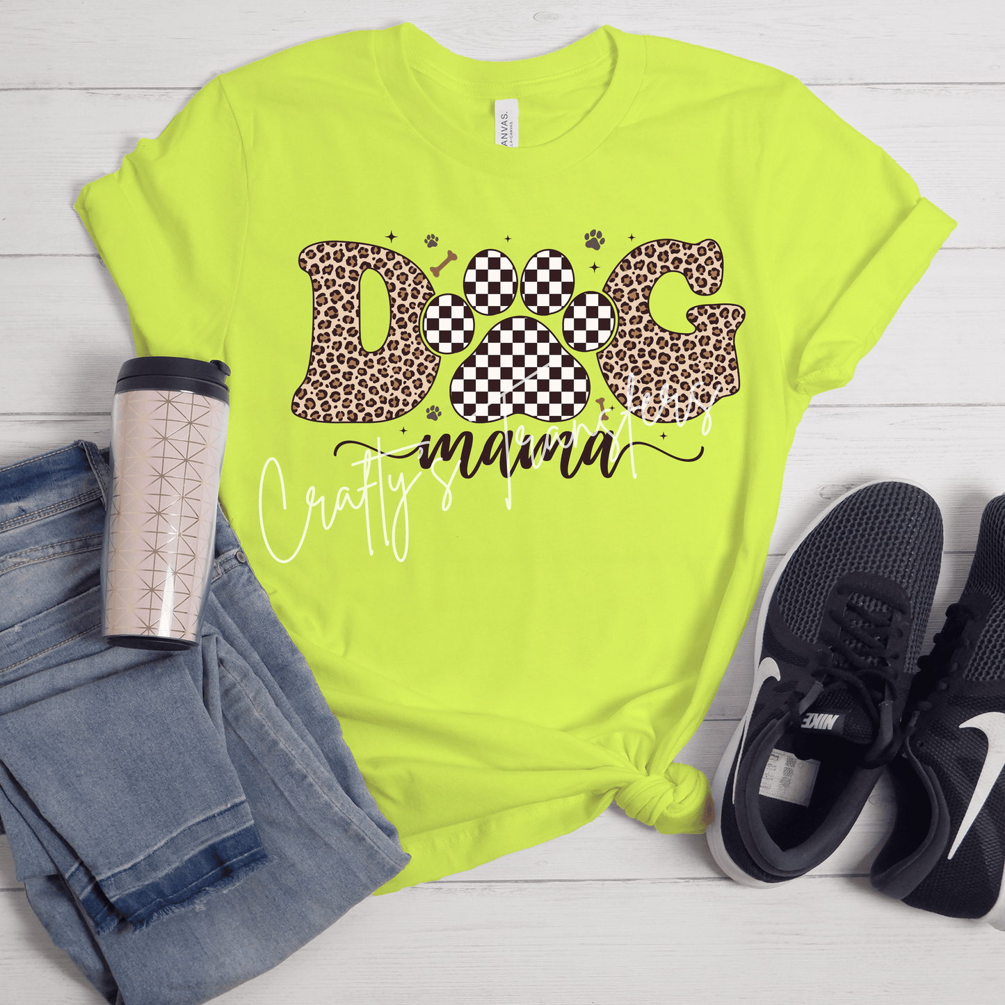 Dog Mama Leopard & Check