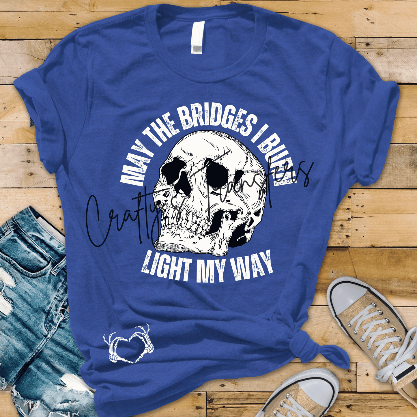 May the bridges I burn light my way - White