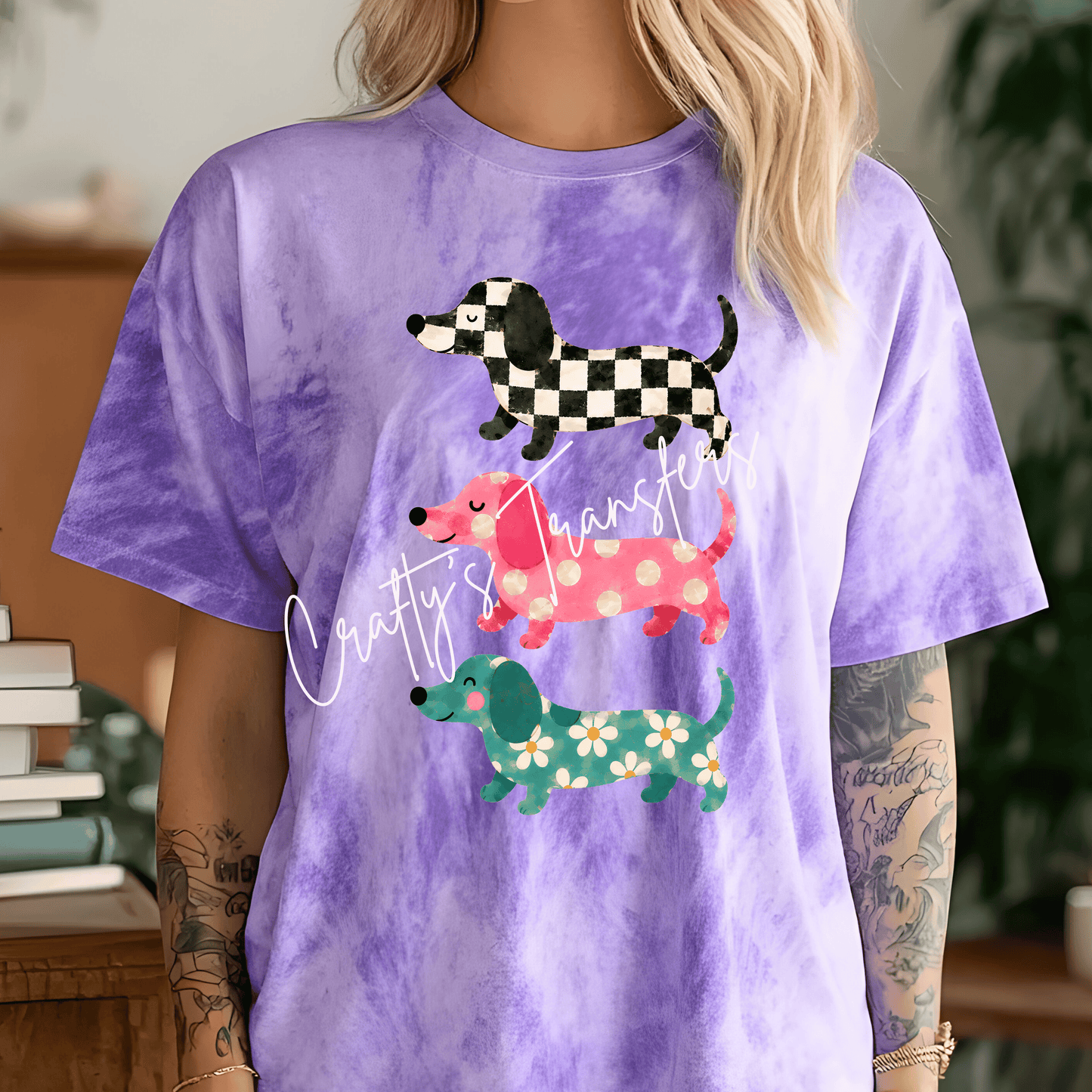 Dachshund Colorful DTF | Weenie Dogs Tee Shirt
