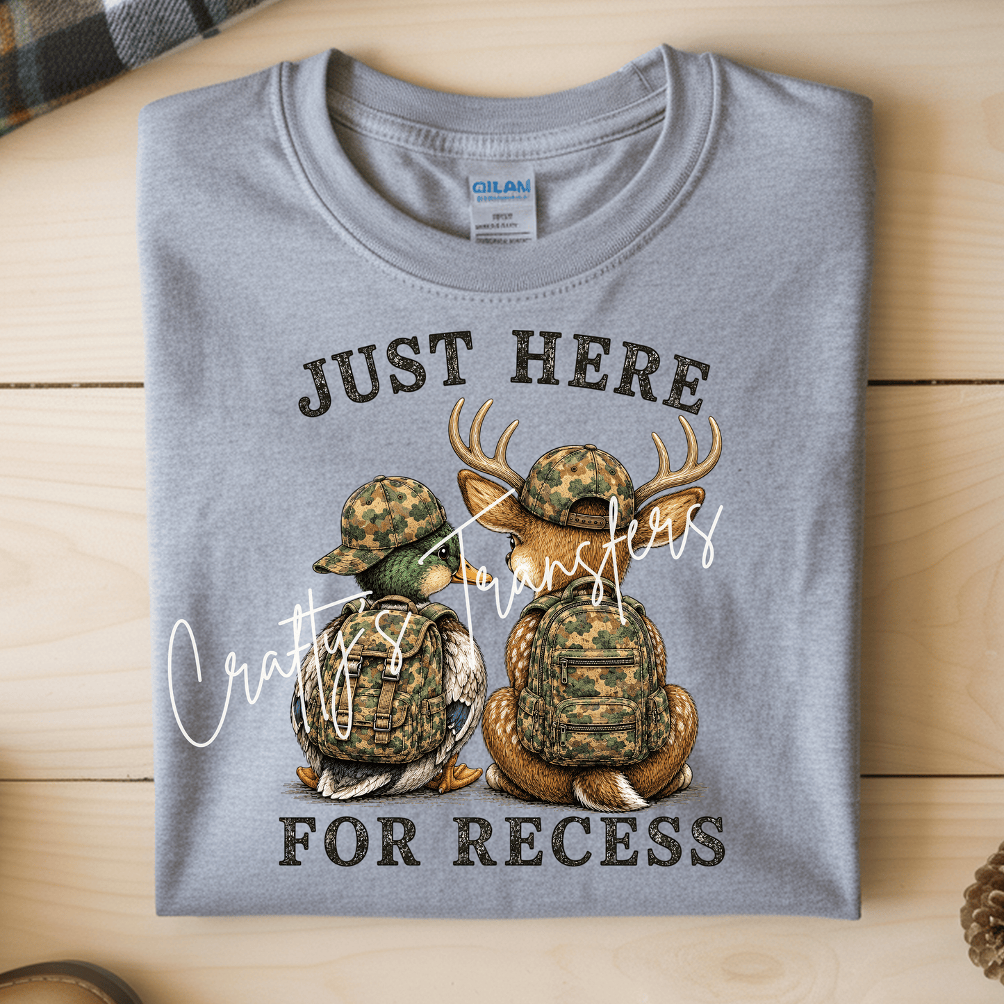 Just Here For Recess Back to School Shirt DTF