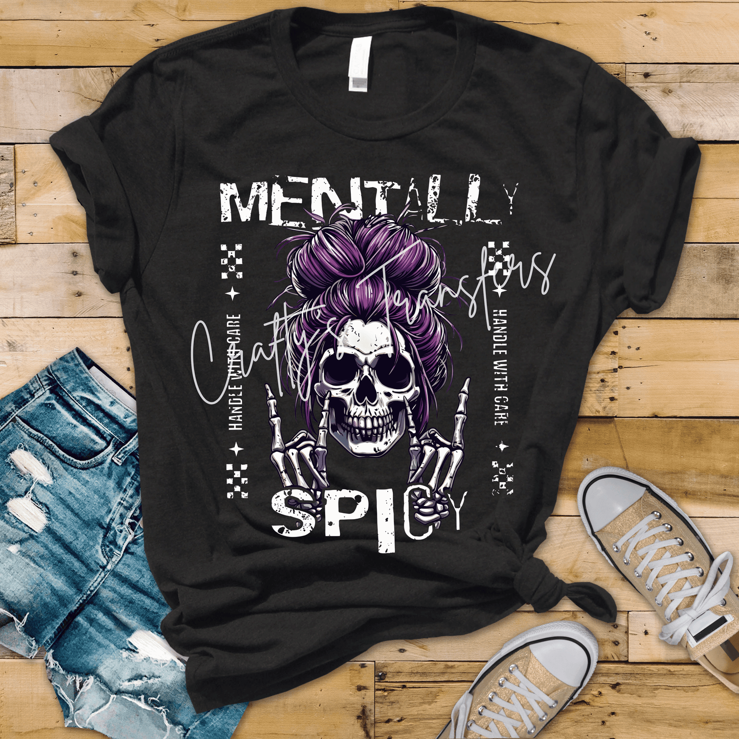 Mentally Spicy Skelly Girl