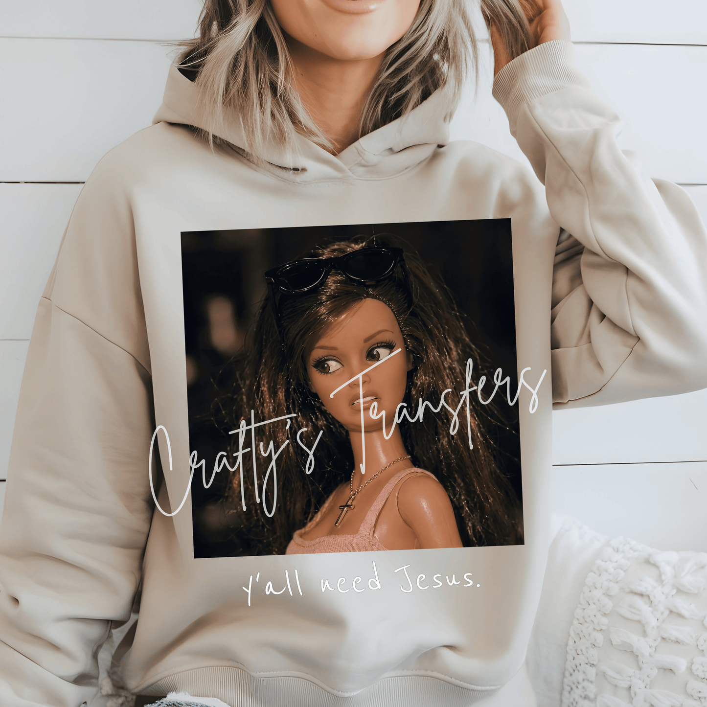 Somebody Needs a Prayer DTF Transfer – Funny Christian Woman Graphic – Faith Humor Shirt Design