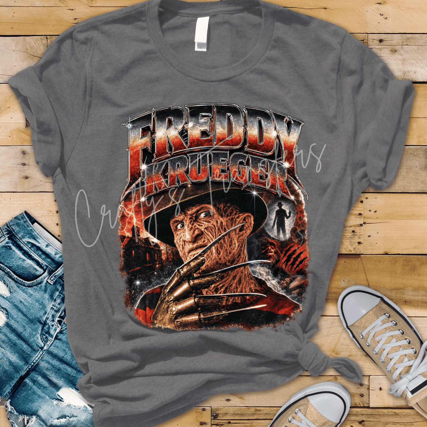 Midnight Nightmare Horror DTF Transfer – Creepy Dream Stalker Halloween Design