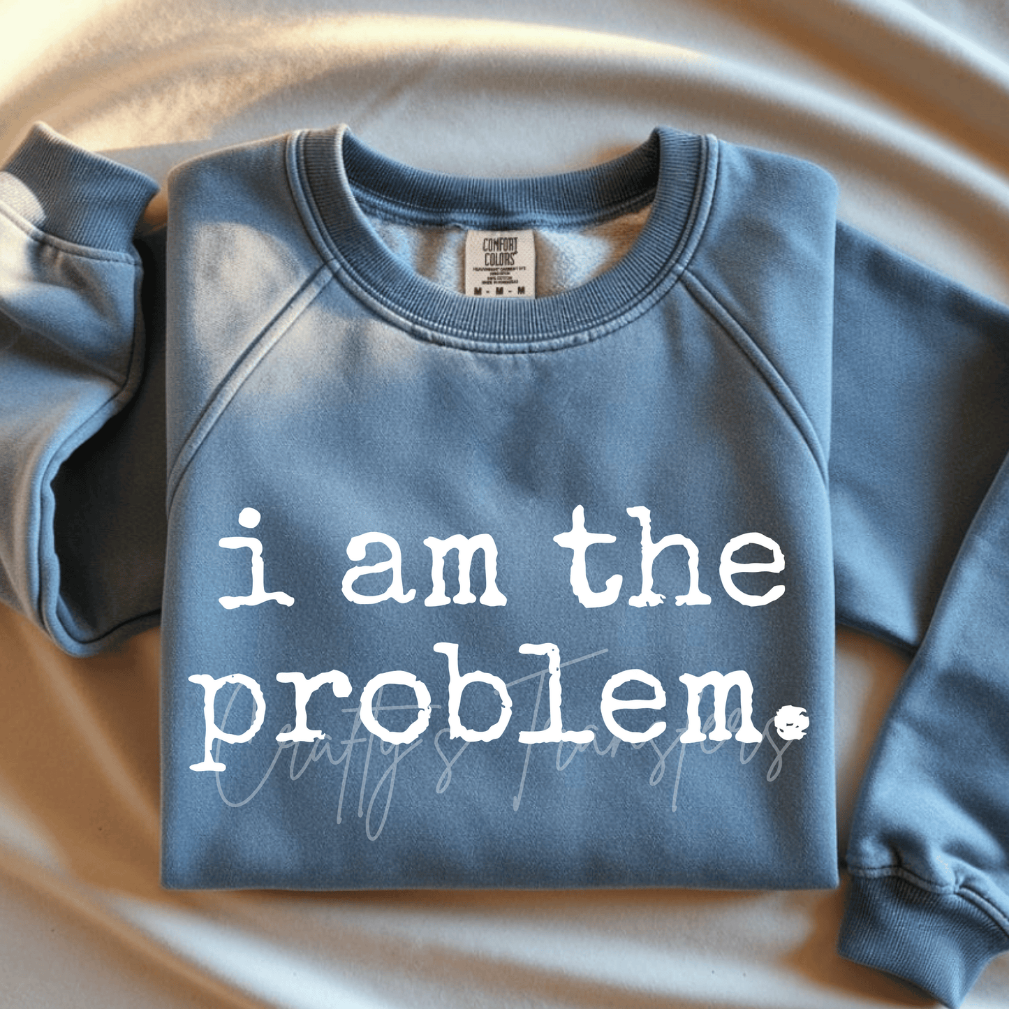 I Am The Problem DTF Transfer – Funny Minimal Saying Shirt Design | Black & White Options